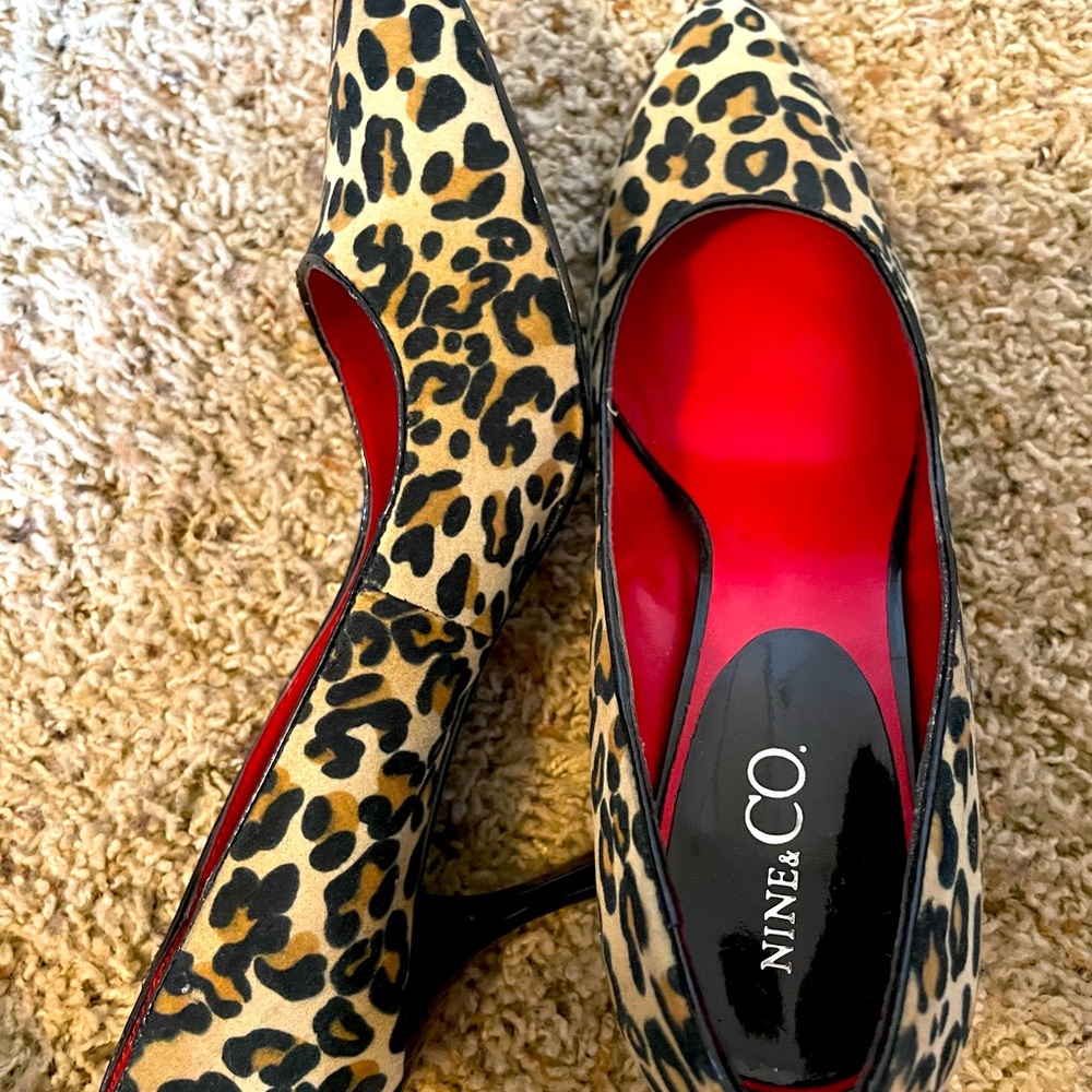 Worn Once Leopard Pumps